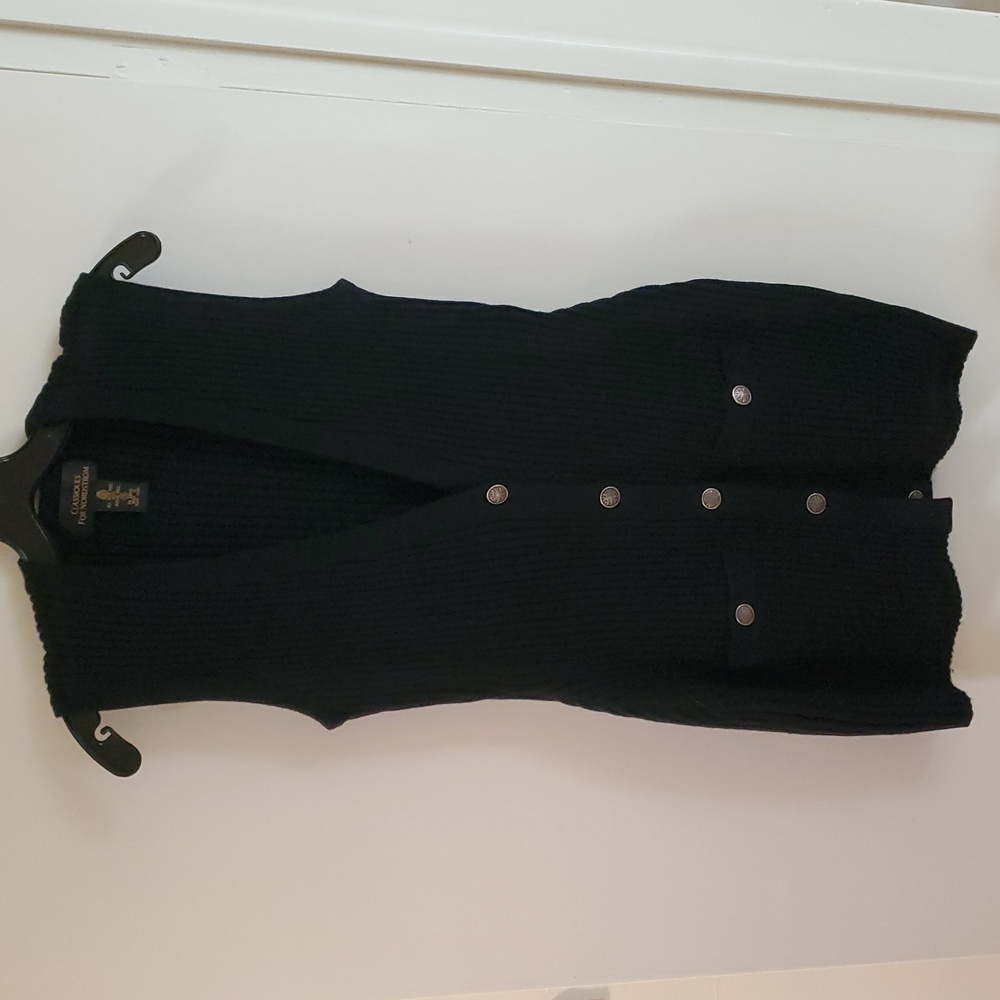 Nordstrom Classiques Wool Sweater Vest Made In Hong Kong